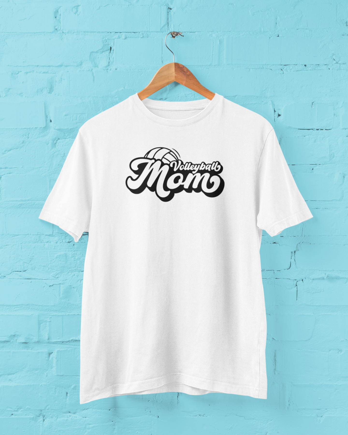 Volleyball Mom - White T-Shirt