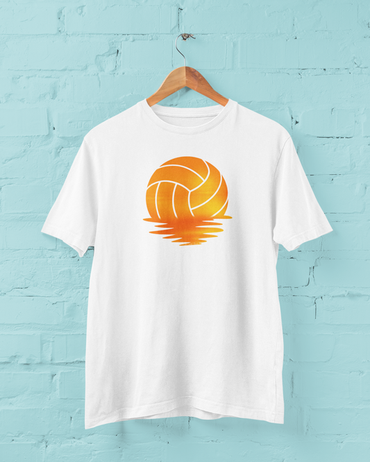 Volleyball Sunrise - White T-Shirt